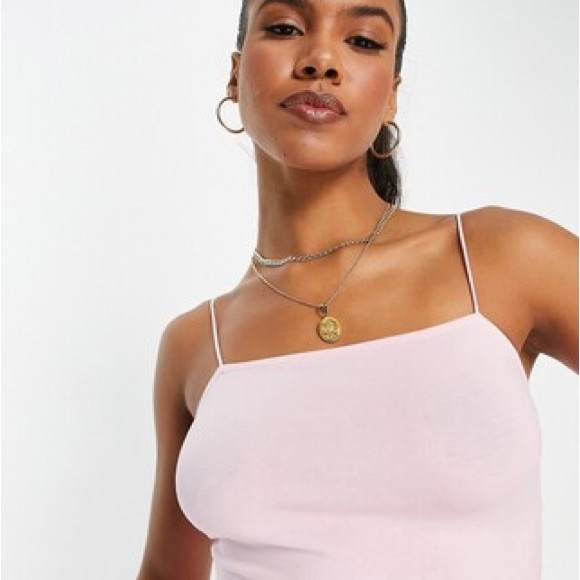ASOS Pink Cropped Bandeau - Picture 2 of 4
